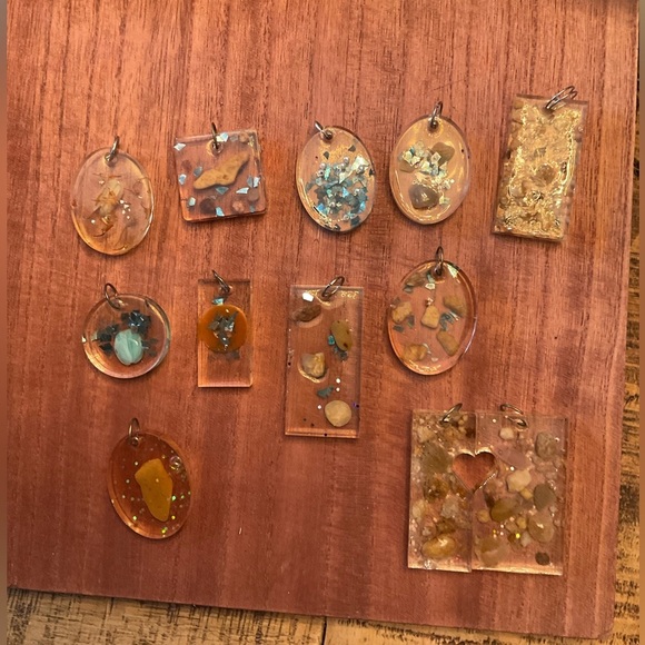 Other - Hand Poured Resin pendants,Great Lot!